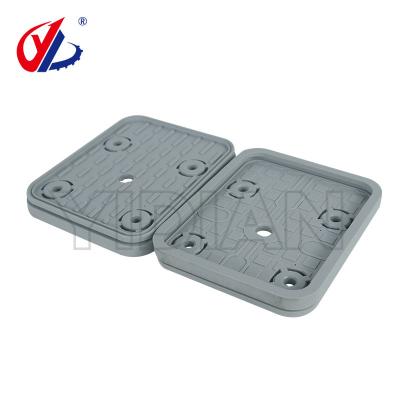 China Grey 140*115*17mm Vacuum Suction Cup Cover Vacuum Pod Rubber Pad For CNC Machines for sale