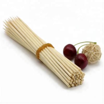 China Acampamento de lustro da fibra de bambu feita sob encomenda das varas dos espetos do assado do logotipo 2.5mm à venda
