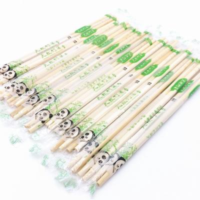 China Chopsticks With Logo Plastic Packing Round Bamboo Chopsticks for sale