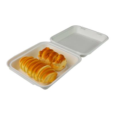 China Microwavable Biodegradable Food Packaging Boxes , Custom Clamshell Box Take Out for sale