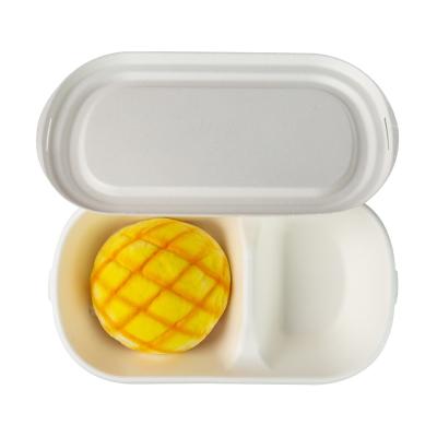 China brown Biodegradable Sugarcane Tableware Sugarcane Bagasse Takeaway Containers for sale
