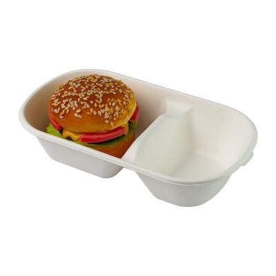 China 100% Biodegradable Compostable Sugarcane Fiber Bagasse Food Container for sale