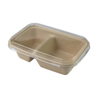 China Biodegradable Compostable Sugarcane Bagasse Food Containers Pulp Moulding Stackable for sale