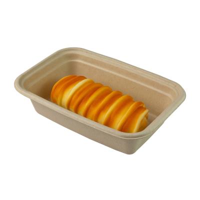 China Disposable Biodegradable Bagasse Sugarcane Bagasse Food Container Take Out Nontoxic for sale