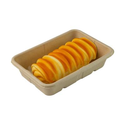 China Unbleached Leak Proof Sugarcane Bagasse Food Container Disposable Compostable for sale