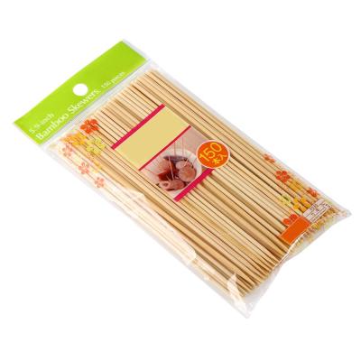 China Natural Color Bamboo Barbecue Skewers Easily Clean Non Stick Mao Bamboo for sale