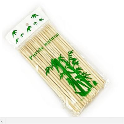 China Varas de madeira personalizadas do assado de 40cm, espetos do bambu da repreensão do marshmallow na grade à venda
