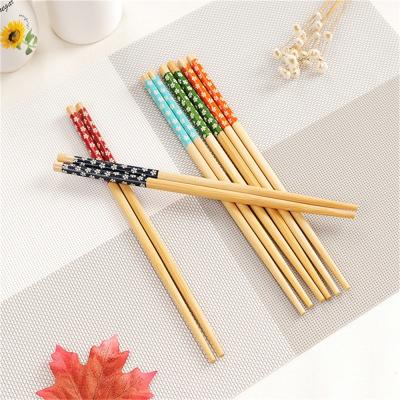 China 24cm Food Store Reusable Bamboo Chopsticks Long sticks No Knot for sale