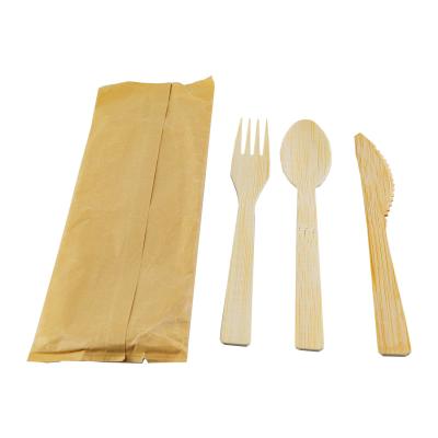 China Eco Friendly 170mm Disposable Bamboo Cutlery Polished Surface for sale
