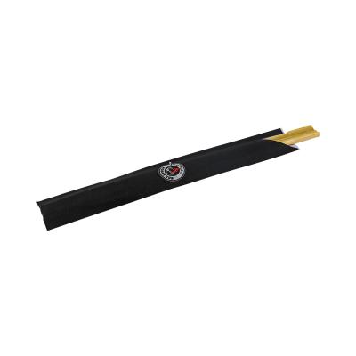 China Custom Logo Sushi Bamboo Disposable Chopsticks With Semi Paper Wrapper for sale