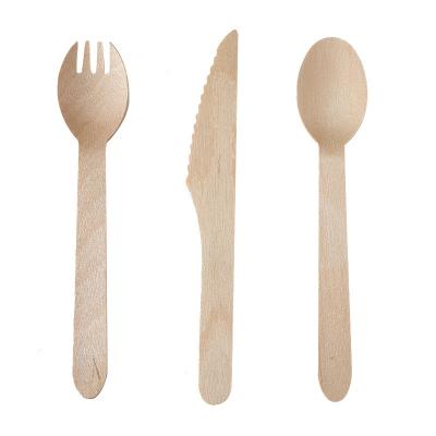 China Disposable Wooden Cutlery Sets Ecological Biodegradable Compostable for sale