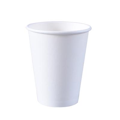 China Coffee Water White Disposable Paper Cups 8 Oz With Customized Logo for sale
