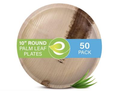 China Compostable Areca Palm Leaf Plates For Take Away for sale