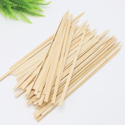China Flat BBQ 8 Inch Bamboo Skewers Paddle Sticks Grill Kebab Barbecue Bamboo Stick for sale