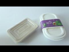 Strong compostable plates 100% biodegradable sugarcane bagasse takeaway food container
