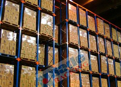 China S235JR Material Drive Through Pallet Racking High Density In Warehouse for sale