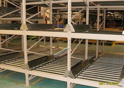 China Q235B Logistic Easy Intall Flow Pallet Racking , Gravity Flow Shelving for sale