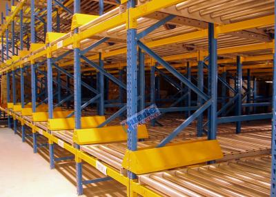 China Q235B Custom Logistics Distribution Warehouse Mobile Flow Rack for sale