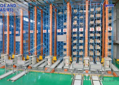 China Pallet Rack Automated Storage Retrieval System S235JR Material Lage Scale for sale