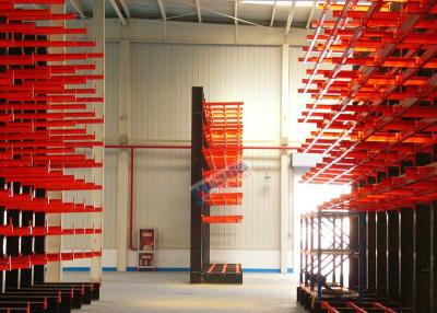 China 1200 kilogramos de carga de la capacidad del almacenamiento de rollo voladizo de los estantes - haz formado de H con el brazo de 700m m en venta
