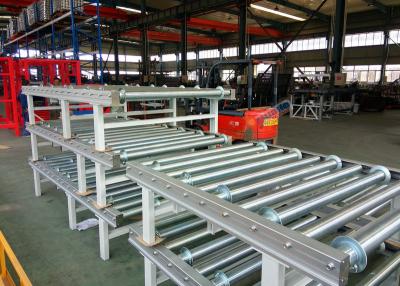 China 1850mm Length Automatic Storage System Powered Roller Conveyor Supportive Brackets for sale