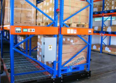 China Warehouse accionó el tormento móvil, 10 metros de la altura de almacenamiento de estantes movible para los congeladores en venta