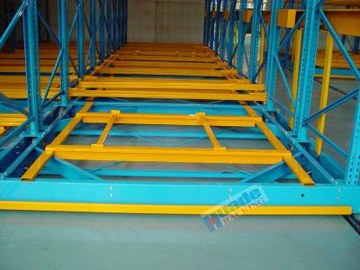 China Freezers Rail Free Mobile Storage Racks 32000Kg Per Module Without Concrete Floor Construction for sale