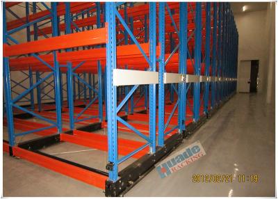 China Rail Guided Mobile Storage Racks Warehouse Racking Shelves For Optimizing Space for sale