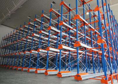 China Semi Automatic Heavy Duty Storage Racks 50 Pallets Deep Shuttle Storage System for sale