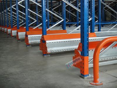 China Semi Automatic Radio Shuttle System High Density Pallet Storage Q235B Meterial for sale