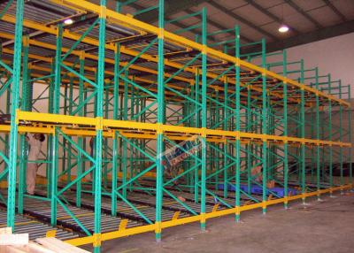 China Heavy Load Dynamic Flow Pallet Rack Q235B Steel Storage Racking For Cold Supply Chain for sale