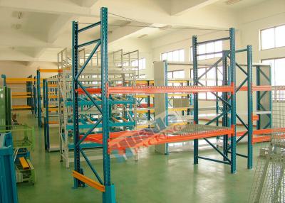 China Double Deep Pallet Racking System For Warehouse , Each Level Adjustable Pallet Racking Box Shape Beam for sale