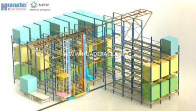 China ASRS Solution Shuttle Racking System Stacker Crane Combined With Shuttle for sale