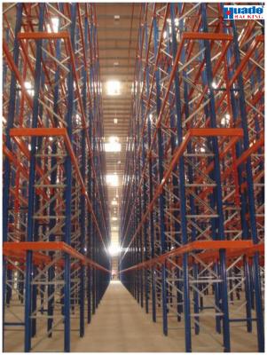 China 1200x800 Pallet 13000Kg Teardrop 2000mm Radio Shuttle Racking System for sale