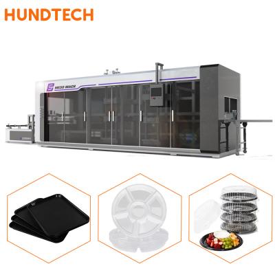 China Automatic Full Servo Tray Forming Machine PP PS HIPS Thermoforming for sale