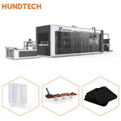 China 4.5KW Servo Automatic Plastic Thermoforming Machine For Food Containers for sale
