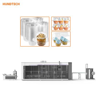 China PS Cake Packing Box Making Machine Disposable Food Container for sale