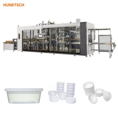 China Disposable Plastic Thermoforming Machine Multistation Air Control for sale