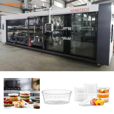 China Restuarants Servomotor Disposable Plastic Making Machine Multistations Thermoforming for sale