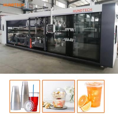 China 3KW Servo Feeding Disposable Cup Making Machine 120mm Depth Bowl Tray for sale