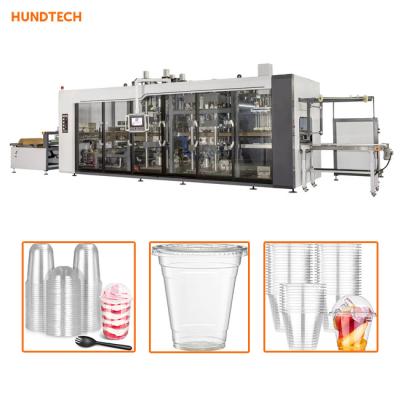 China Multistation ABS Disposable Cup Making Machine Biodegradation Starch for sale