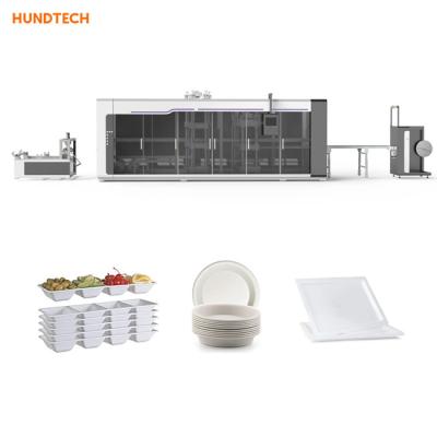 China Disposable Clear Plastic Party Plate Thermoforming Packaging Machine for sale