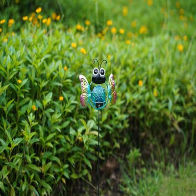 China Lighting Insect Solar Garden Ornament Waterproof Plug In Decoration for sale