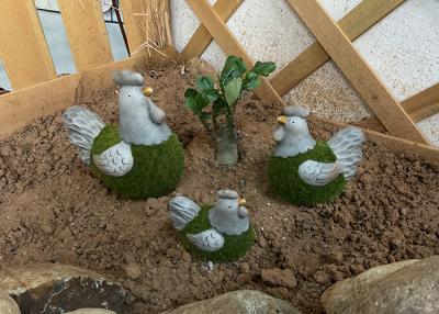 China Chicken Duck Pottery Garden Ornaments Handmade Ceramic Garden Decorations en venta