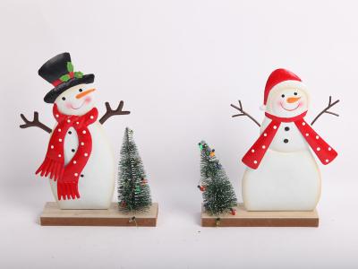 China Metal Christmas Ornaments Indoor Decorations Durable Iron Handicrafts Support OEM zu verkaufen