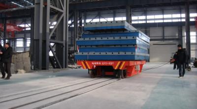 China Workshop Cargo Carriage Rail Motorized Transfer Trolley 25 Ton Wireless Remold for sale