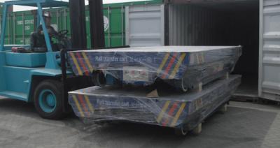 China Cargo Delivery Rail Motorized Transfer Trolley 6 Ton Q235 Or Q345 Mild Steel for sale