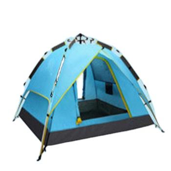 China DURABLE Hot Selling Large Portable Outdoor Camping Tent 3-4 People Double Layer Waterproof Automatic Family for sale