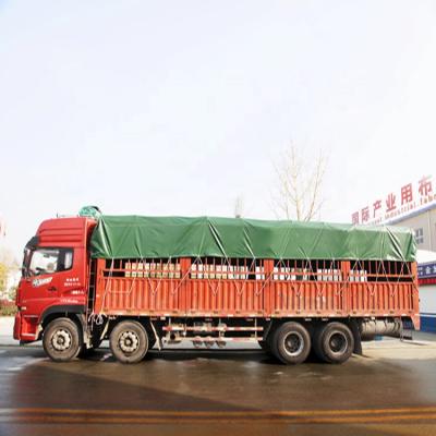 China Durable Waterproof 4.2m Truck Tarpaulin Truck PVC Tarpaulin Cover Top Cover With Grommet D-rings for sale