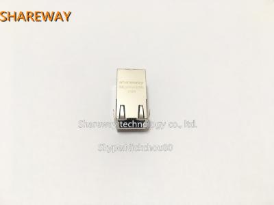 China J0G-0001NL Low Profile RJ45 Jack , Metal Shielded Integrated Connector Modules for sale